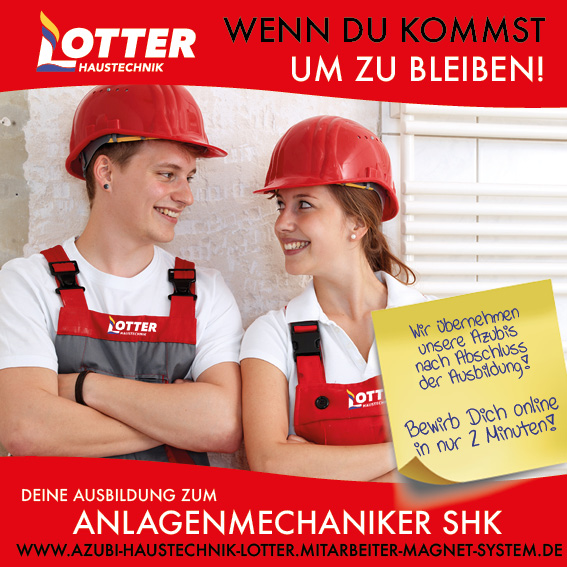 Stellenanzeige - Anlagenmechaniker SHK